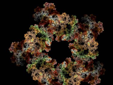 Resimsel fraktal arkaplan oluşturuldu