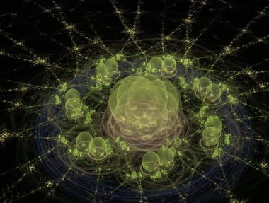 Resimsel fraktal arkaplan oluşturuldu