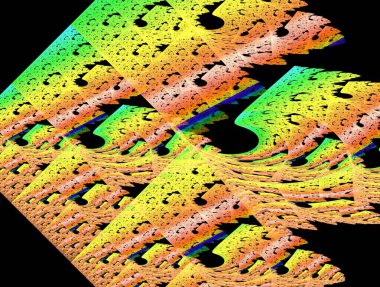 Resimsel fraktal arkaplan oluşturuldu