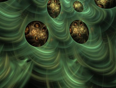 Resimsel fraktal arkaplan oluşturuldu