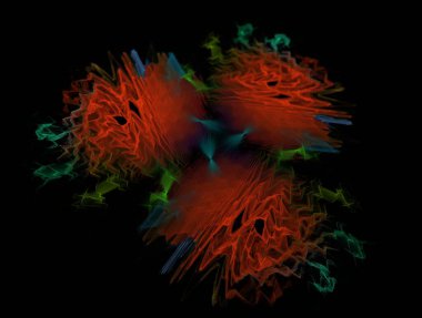 Resimsel fraktal arkaplan oluşturuldu
