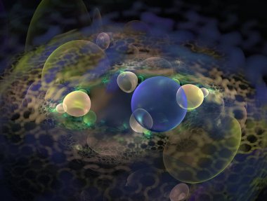 Resimsel fraktal arkaplan oluşturuldu