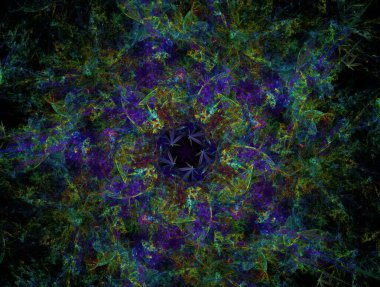 Resimsel fraktal arkaplan oluşturuldu