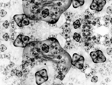 Resimsel fraktal arkaplan oluşturuldu