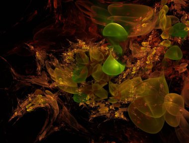 Resimsel fraktal arkaplan oluşturuldu