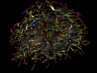 Resimsel fraktal arkaplan oluşturuldu