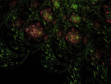 Resimsel fraktal arkaplan oluşturuldu