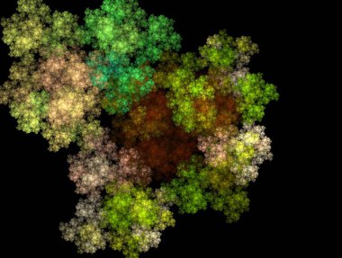 Resimsel fraktal arkaplan oluşturuldu
