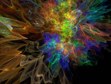 Resimsel fraktal arkaplan oluşturuldu