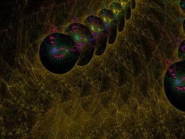 Resimsel fraktal arkaplan oluşturuldu