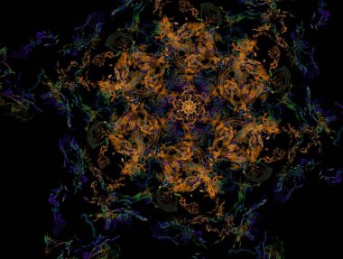 Resimsel fraktal arkaplan oluşturuldu