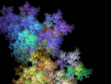 Resimsel fraktal arkaplan oluşturuldu