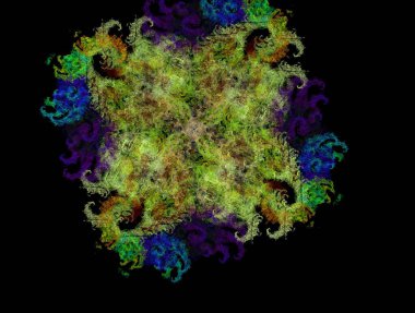 Resimsel fraktal arkaplan oluşturuldu