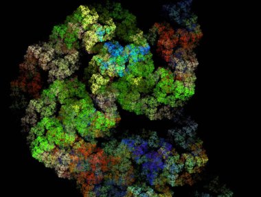 Resimsel fraktal arkaplan oluşturuldu