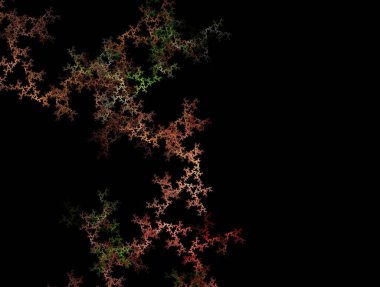 Resimsel fraktal arkaplan oluşturuldu