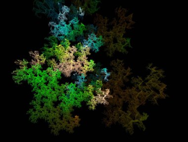 Resimsel fraktal arkaplan oluşturuldu