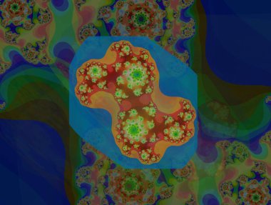 Resimsel fraktal arkaplan oluşturuldu