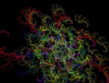 Resimsel fraktal arkaplan oluşturuldu