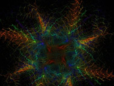 Resimsel fraktal arkaplan oluşturuldu