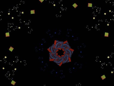 Resimsel fraktal arkaplan oluşturuldu