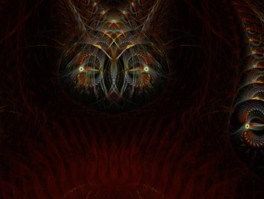 Resimsel fraktal arkaplan oluşturuldu