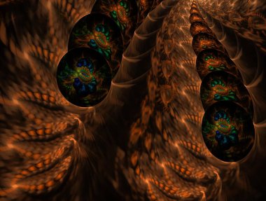 Resimsel fraktal arkaplan oluşturuldu