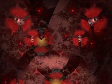 Resimsel fraktal arkaplan oluşturuldu