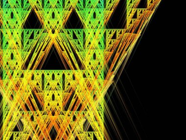 Resimsel fraktal arkaplan oluşturuldu