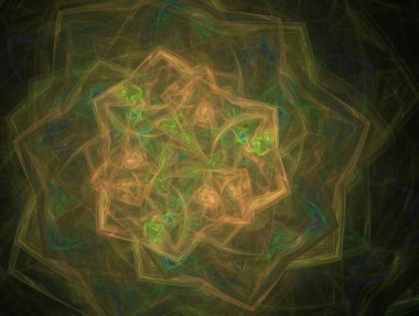 Resimsel fraktal arkaplan oluşturuldu