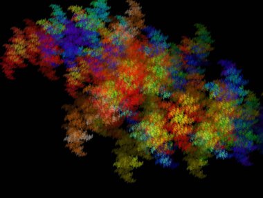 Resimsel fraktal arkaplan oluşturuldu