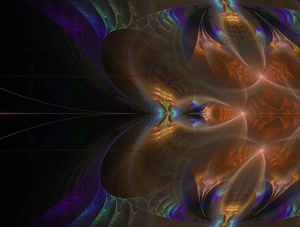 Imaginatory fractal background generated Image — Stock Photo, Image