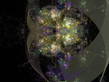 Resimsel fraktal arkaplan oluşturuldu