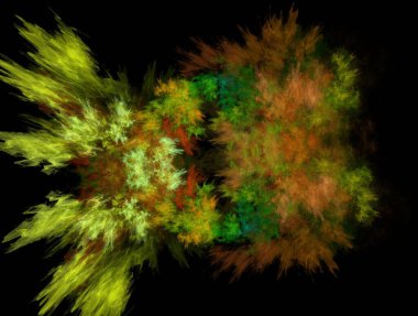 Resimsel fraktal arkaplan oluşturuldu