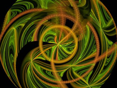 Resimsel fraktal arkaplan oluşturuldu