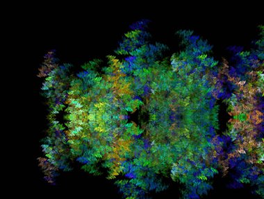 Resimsel fraktal arkaplan oluşturuldu