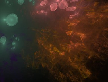 Resimsel fraktal arkaplan oluşturuldu