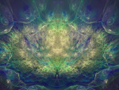 Resimsel fraktal arkaplan oluşturuldu