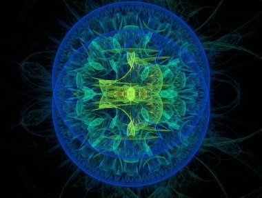 Resimsel fraktal arkaplan oluşturuldu