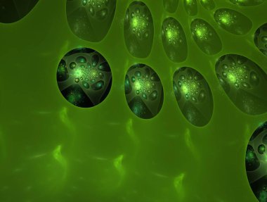 Resimsel fraktal arkaplan oluşturuldu