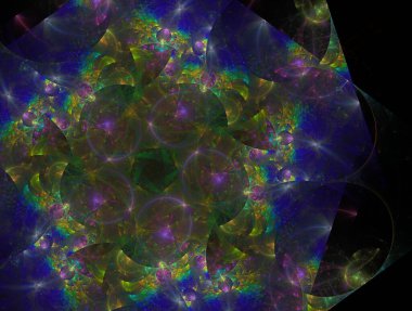 Resimsel fraktal arkaplan oluşturuldu