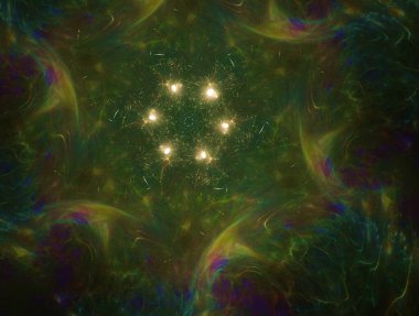 Resimsel fraktal arkaplan oluşturuldu