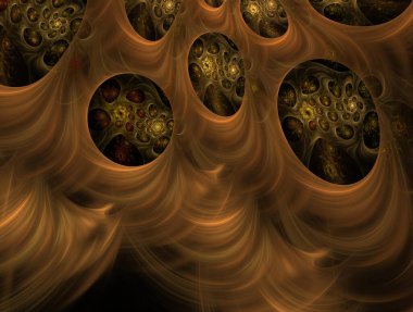 Resimsel fraktal arkaplan oluşturuldu