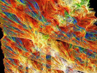 Resimsel fraktal arkaplan oluşturuldu