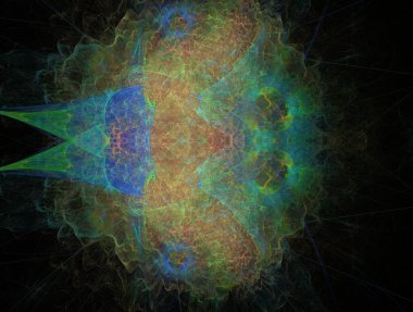 Resimsel fraktal arkaplan oluşturuldu