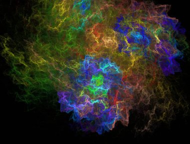 Resimsel fraktal arkaplan oluşturuldu