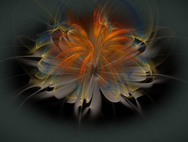 Resimsel fraktal arkaplan oluşturuldu