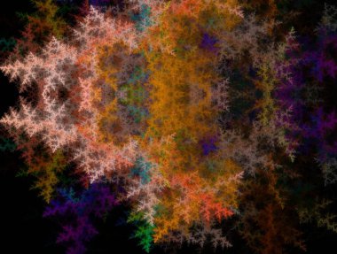 Resimsel fraktal arkaplan oluşturuldu