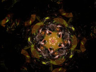 Resimsel fraktal arkaplan oluşturuldu