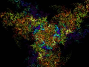 Resimsel fraktal arkaplan oluşturuldu