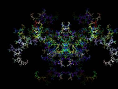 Resimsel fraktal arkaplan oluşturuldu